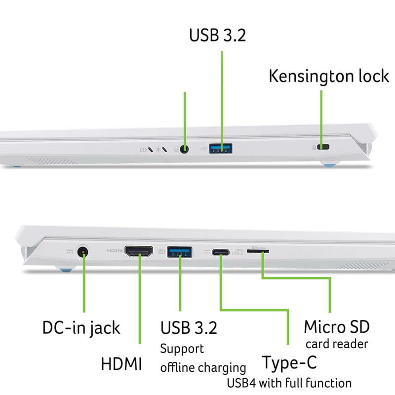 Ноутбук Acer Nitro V 14 ANV14-62-R94Z (NH.QW5EU.003) White