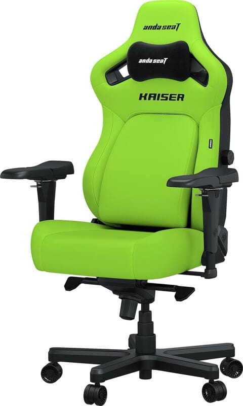 Крісло для геймерів Anda Seat Kaiser 4 Size XL Cyber Green PVC (AD12YDDC-XLL-20-C-PV/C-01)