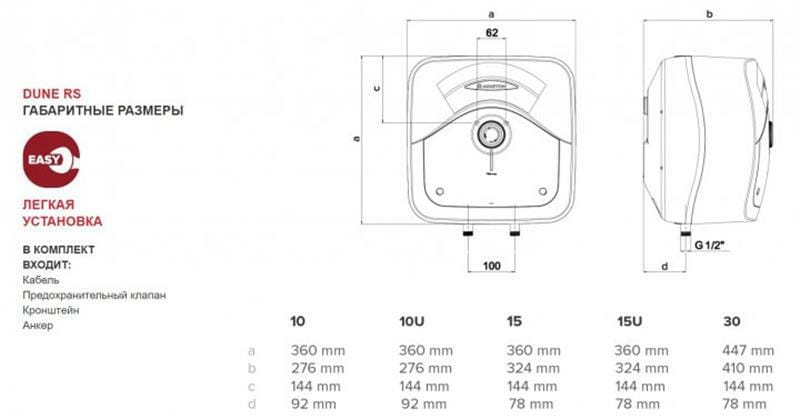 Водонагрівач Ariston Andris RS 15/3 EU (3100334)
