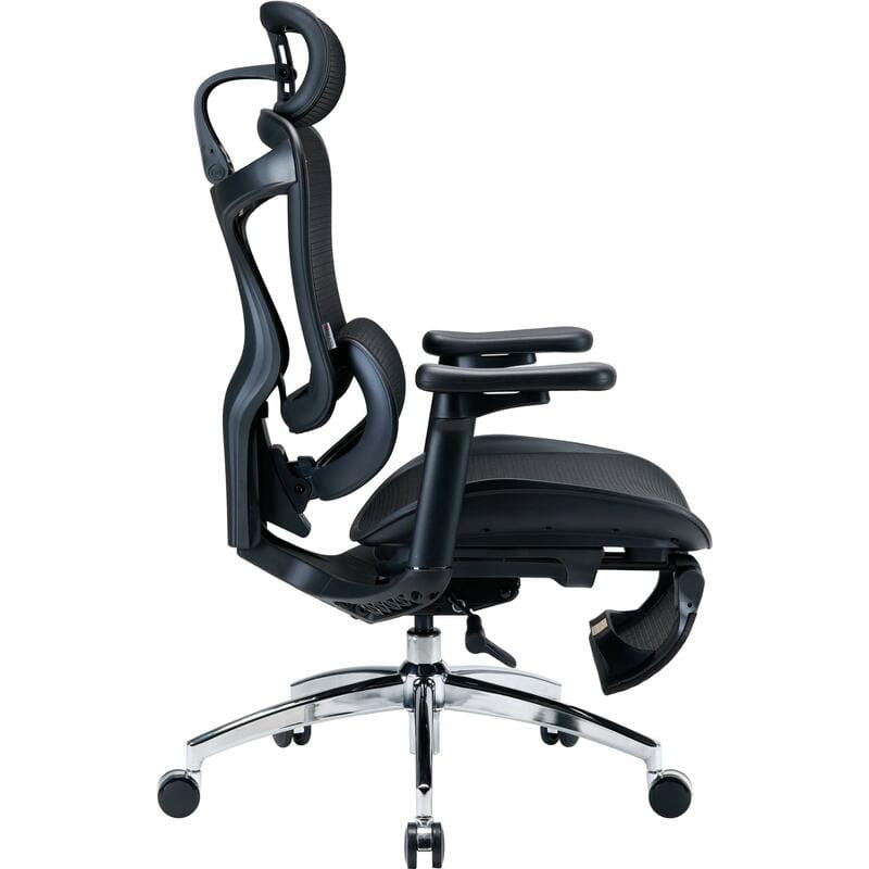 Крісло офісне Sihoo Doro C300L Mesh Black with footrest (Doro-C300L-A3-101-JT)