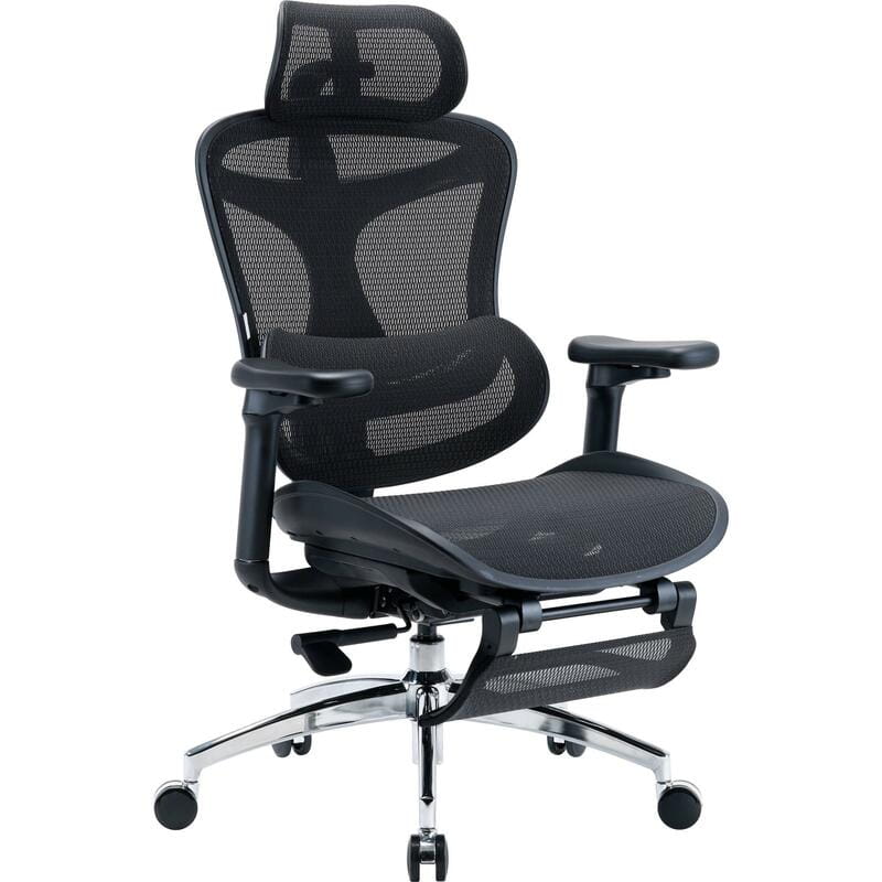 Крісло офісне Sihoo Doro C300L Mesh Black with footrest (Doro-C300L-A3-101-JT)