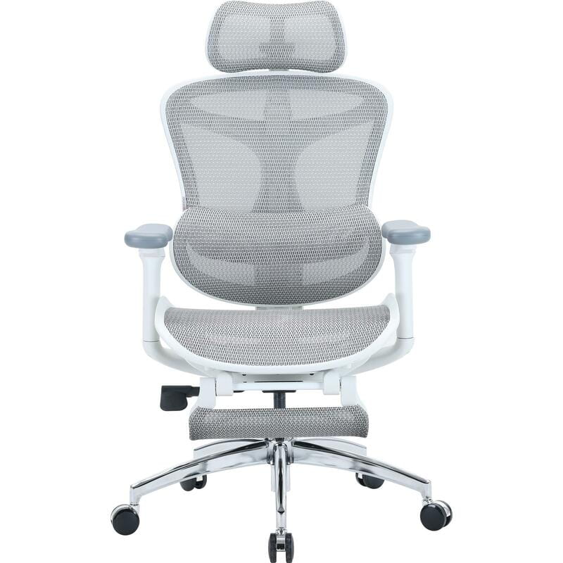Крісло офісне Sihoo Doro C300L Mesh White with footrest (Doro-C300L-A3-102-JT)