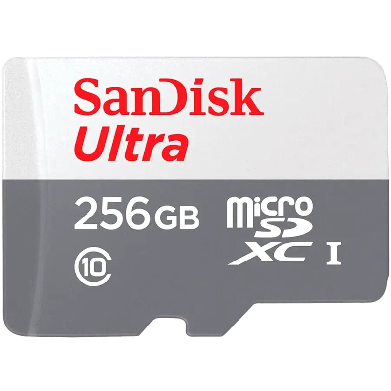 Карта пам`яті MicroSDXC 256GB UHS-I Class 10 SanDisk Ultra R100/W10MB/s (SDSQUNR-256G-GN3MN)