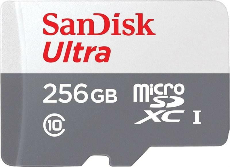 Карта памяти MicroSDXC 256GB UHS-I Class 10 SanDisk Ultra R100/W10MB/s (SDSQUNR-256G-GN3MN)
