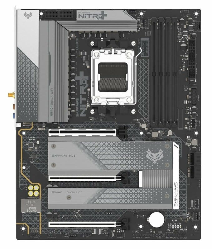 Материнская плата Sapphire B850A Nitro+ WiFi Socket AM5