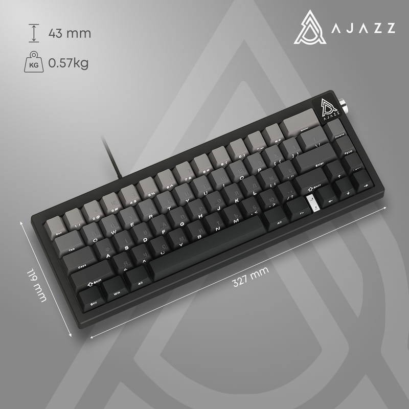 Клавіатура Ajazz AK650 Day Dream Switch Gradient Black USB-C (AK650-DD-BG)
