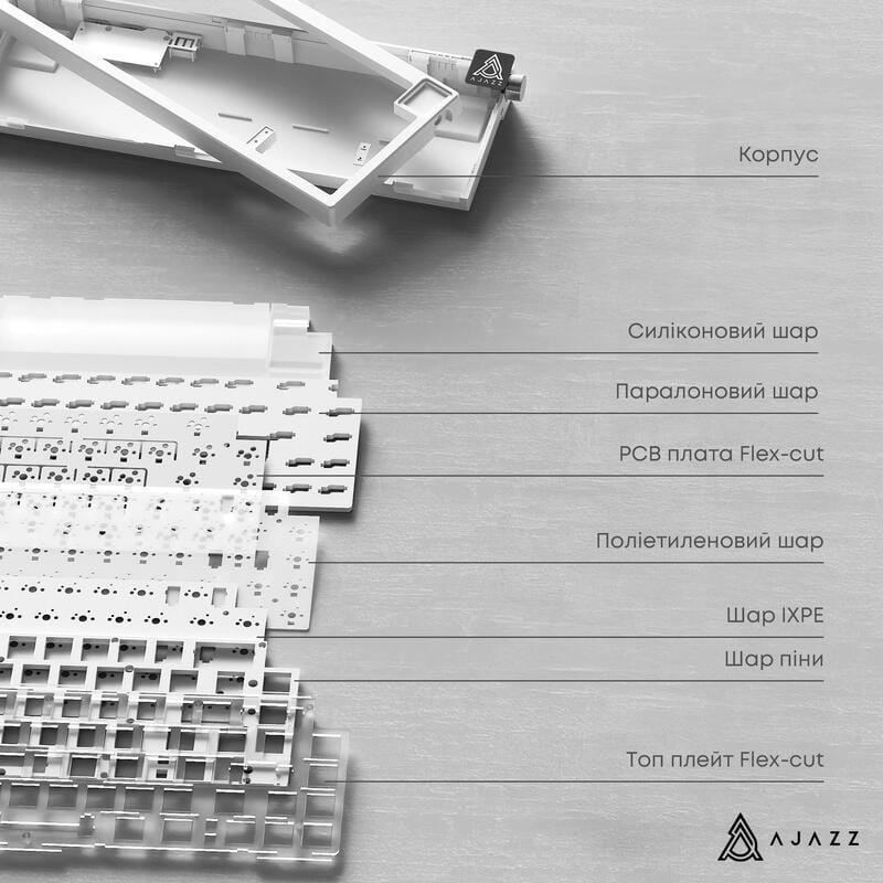 Клавіатура Ajazz AK650 Day Dream Switch Gradient Black USB-C (AK650-DD-BG)