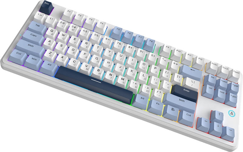 Клавіатура Ajazz AK870 V2 Flying Fish Switch White USB-C (AK870-V2-FF-BWB)