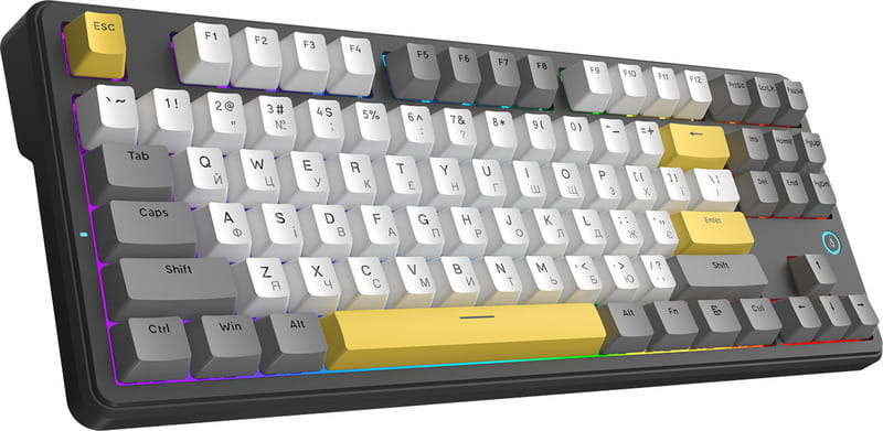 Клавіатура Ajazz AK870 V2 Flying Fish Switch Black USB-C (AK870-V2-FF-BGY)