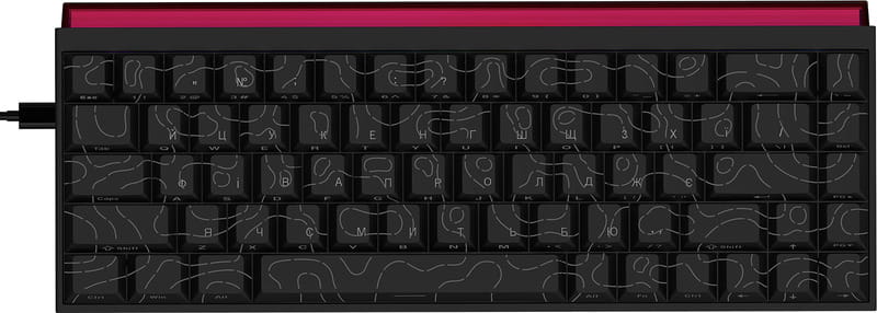Клавіатура Ajazz NK68 Red Switch Black USB-C (NK68-R-S-B)
