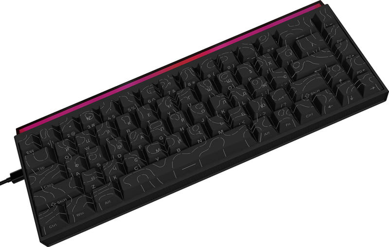 Клавіатура Ajazz NK68 Red Switch Black USB-C (NK68-R-S-B)