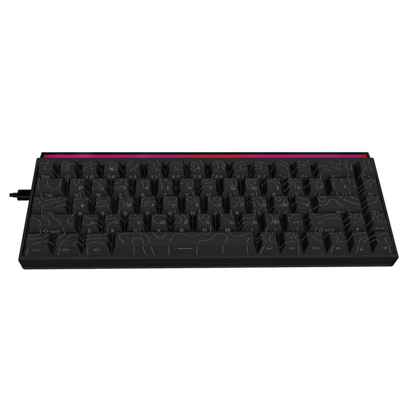 Клавіатура Ajazz NK68 Red Switch Black USB-C (NK68-R-S-B)
