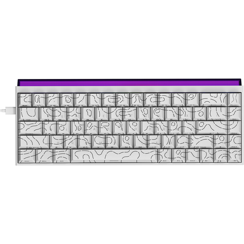Клавиатура Ajazz NK68 Red Switch White USB-C (NK68-R-S-W)