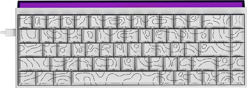 Клавіатура Ajazz NK68 Red Switch White USB-C (NK68-R-S-W)