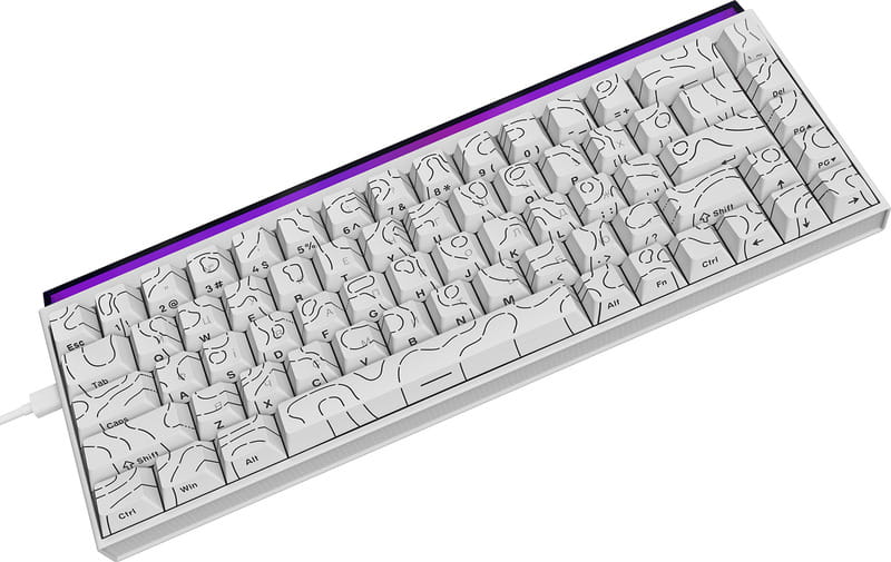 Клавіатура Ajazz NK68 Red Switch White USB-C (NK68-R-S-W)