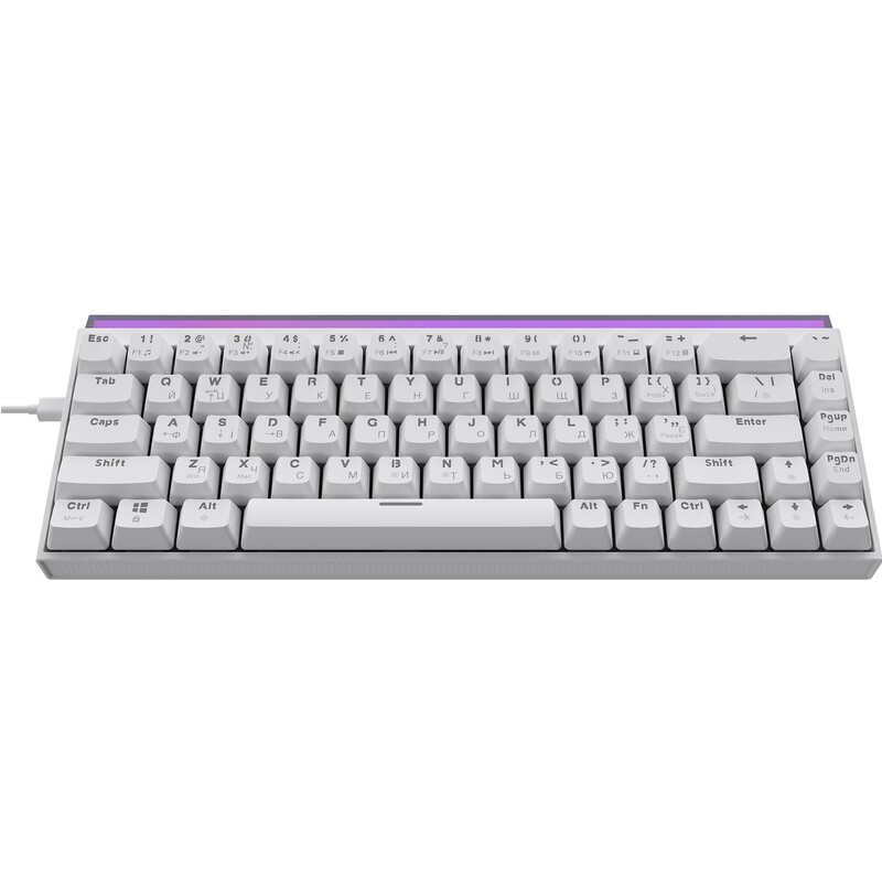 Клавиатура Ajazz NK68 Red Switch White USB-C (NK68-R-W)
