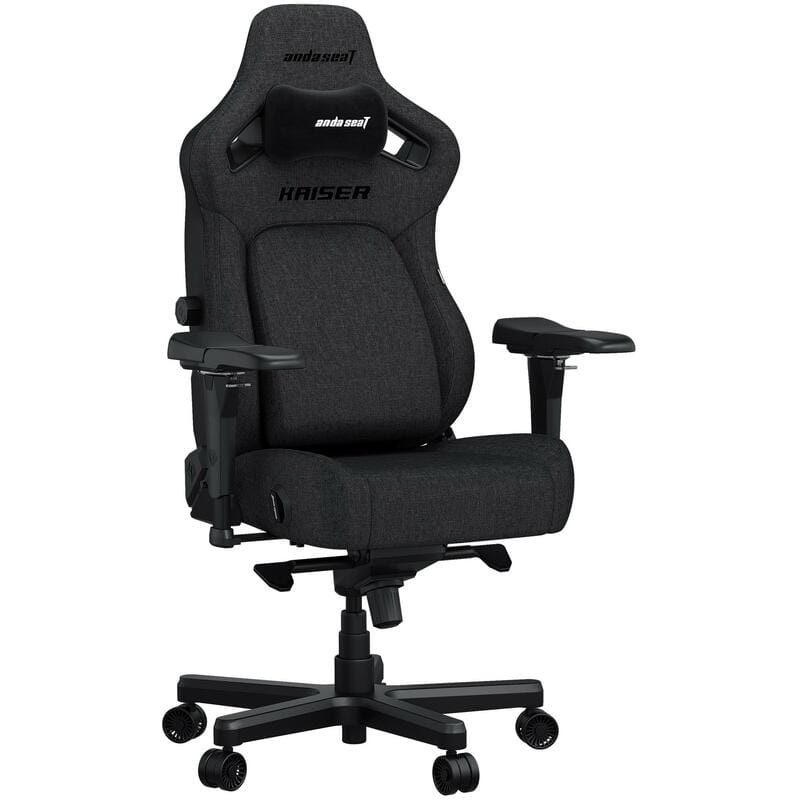 Крісло для геймерів Anda Seat Kaiser 4 Size L Dark Grey Fabric (AD12YDDC-L-20-GB-CF)