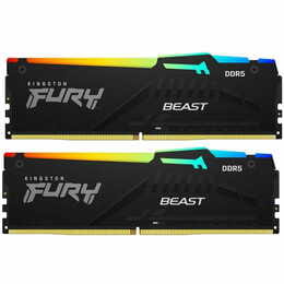 Модуль памяти DDR5 2x8GB/5600 Kingston Fury Beast RGB Black (KF556C40BBAK2-16)