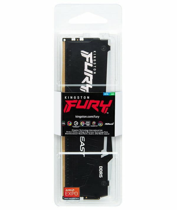 Модуль памяти DDR5 16GB/6400 Kingston Fury Beast RGB Expo (KF564C32BBEA-16)