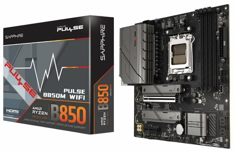 Материнская плата Sapphire B850M Pulse WiFi Socket AM5