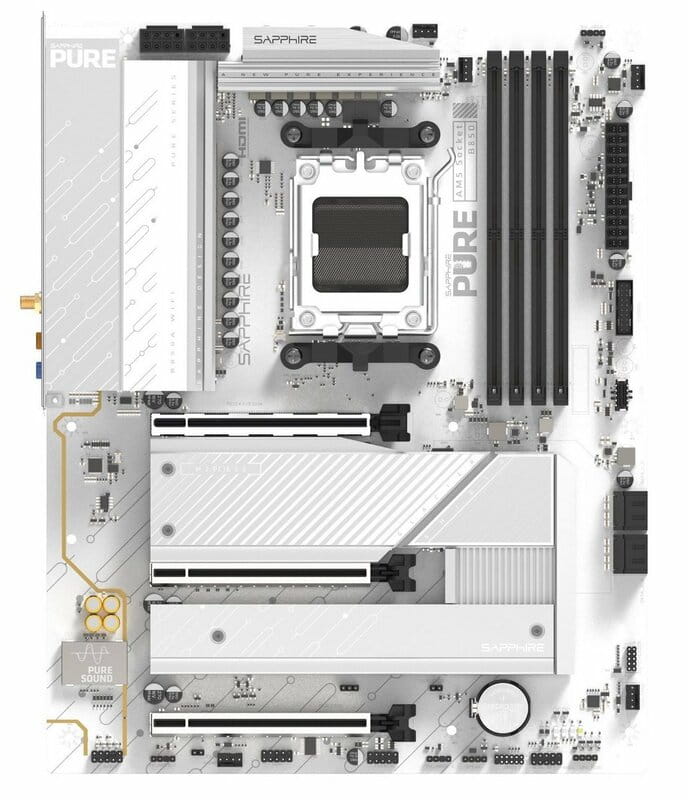 Материнская плата Sapphire B850A Pure WiFi Socket AM5