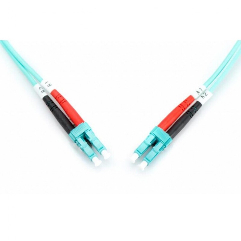 Оптический патч-корд Digitus LC-LC, 50/125, OM3, duplex, 10м (DK-2533-10/3)