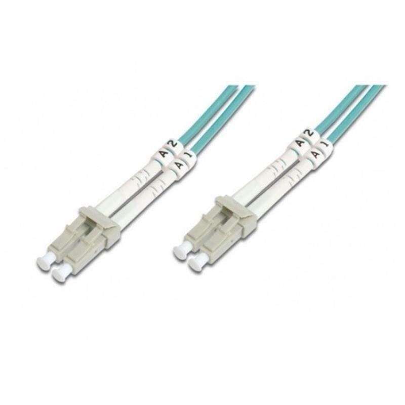 Оптический патч-корд Digitus LC-LC, 50/125, OM3, duplex, 2м (DK-2533-02/3)