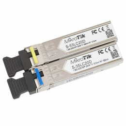 Модуль SFP MikroTik S-3553LC20D пара (1.25G Single Mode, LC, до 20км, поддерживает DDM)