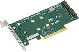 Контроллер RAID SSD Supermicro NVME AOC CARD AOC-SLG3-2M2-O