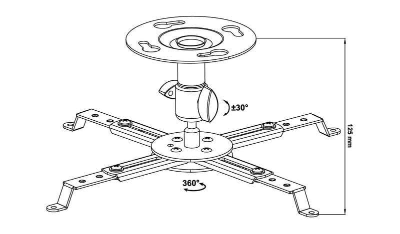 Крепление для проектора Walfix PB-14B