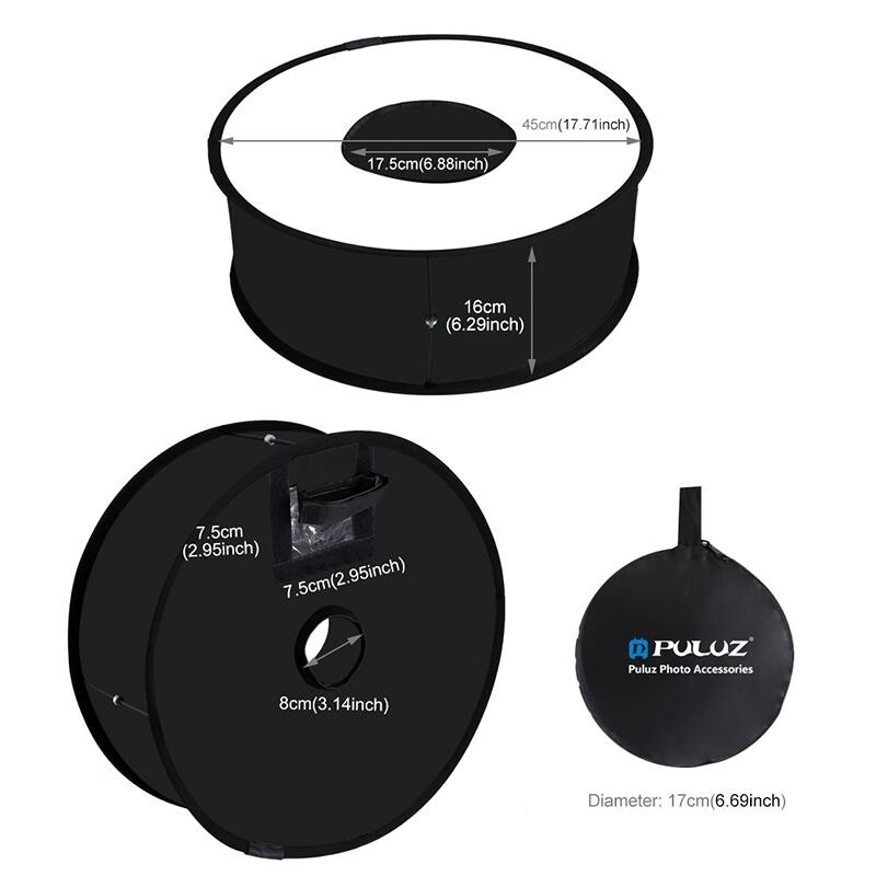 Круговой складной софтбокс Puluz PU5145 45см (PU5145)