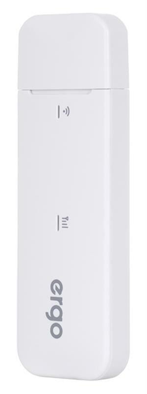3G/4G USB Модем Ergo W02-CRC9 White (4G/LTE cat4., SIM, с разъёмом CRC9 для внешней антенны)