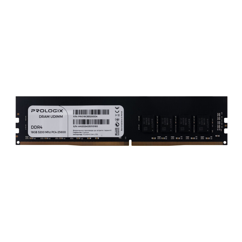 Модуль памяти DDR4 16GB/3200 Prologix (PRO16GB3200D4B)_Bulk