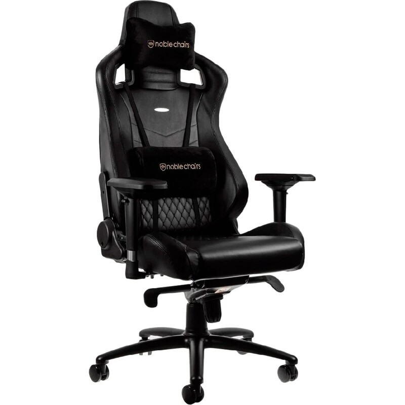 Кресло для геймеров Noblechairs Epic Real Leather Black (NBL-RL-BLA-001)