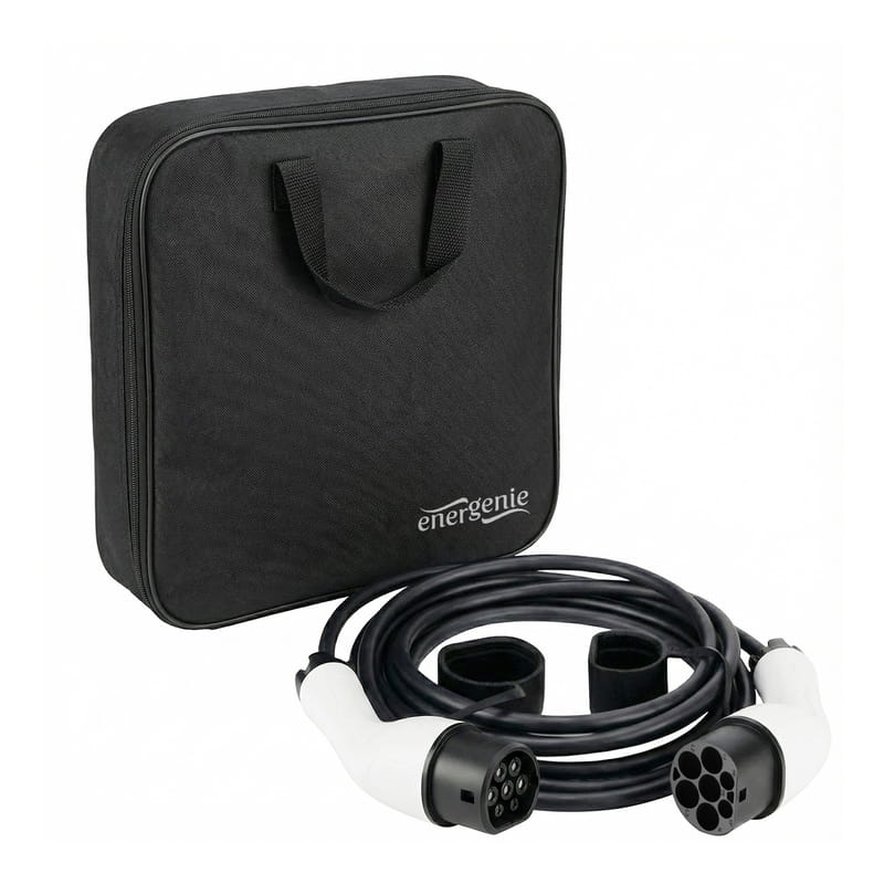 Кабель EnerGenie для зарядки электромобиля Type 2,16А, 1-фазный (EV-T2MF-3.7KW-8M)