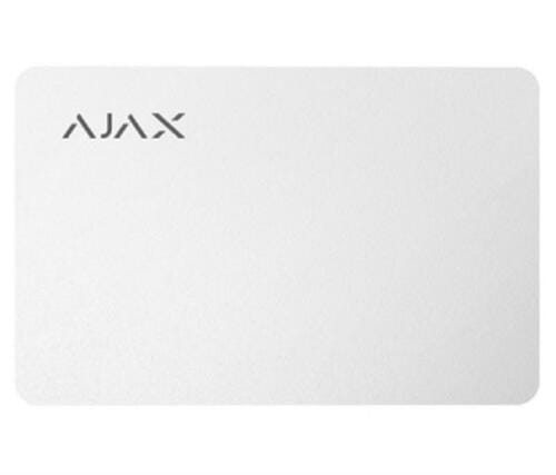 Photos - Other for protection Ajax Безконтактна картка  Pass white (3шт)  23496.89.WH (23496.89.WH)