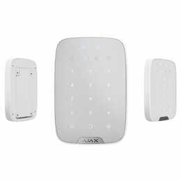 Беспроводная сенсорная клавиатура Ajax KeyPad Plus white (26078.83.WH)