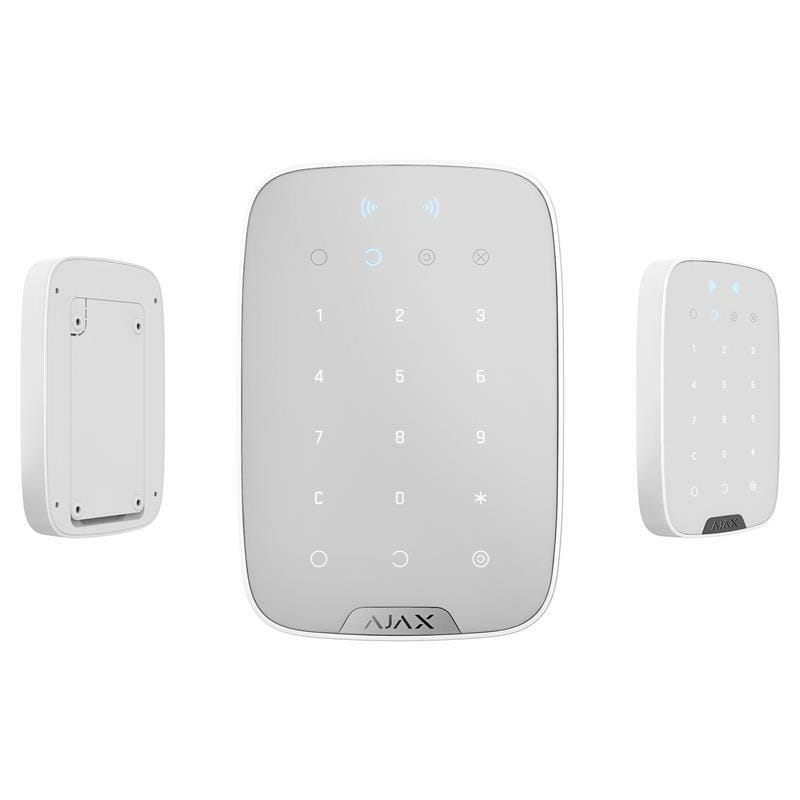 Купить Беспроводная сенсорная клавиатура Ajax KeyPad Plus white (26078.83.WH) Беспроводная сенсорная клавиатура Ajax KeyPad Plus white (26078.83.WH)