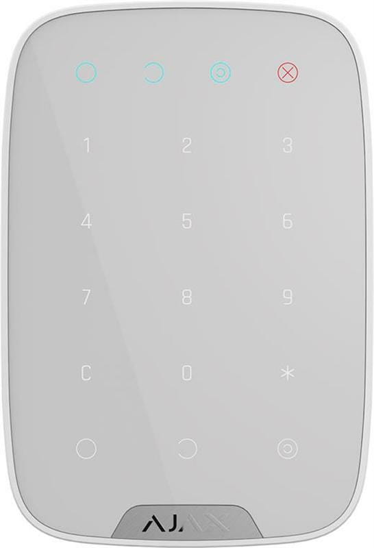 Беспроводная сенсорная клавиатура Ajax KeyPad White (8706.12.WH1/38249.12.WH1)