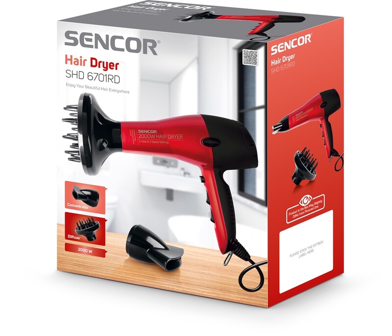 Фен Sencor SHD 6701RD