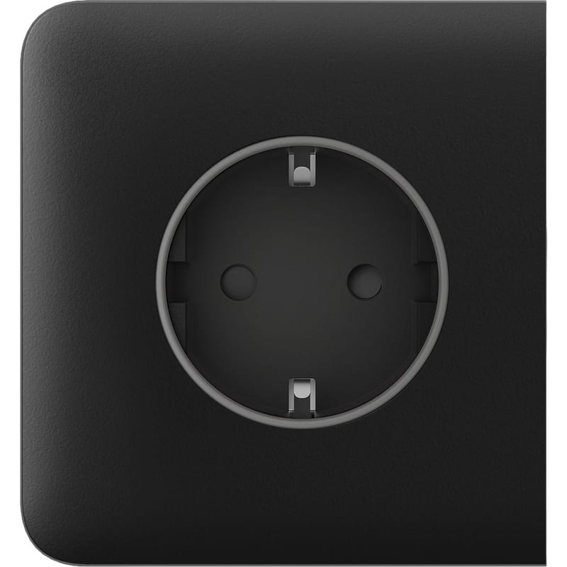 Бічна панель для вбудованої розетки Ajax SideCover for Outlet Basic Black