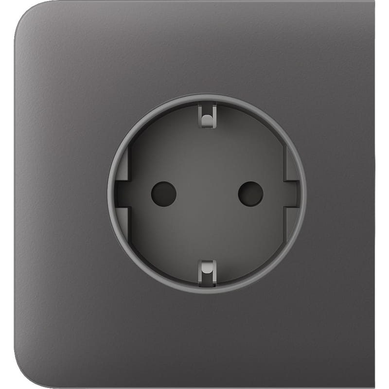 Бічна панель для вбудованої розетки Ajax SideCover for Outlet Basic Grey