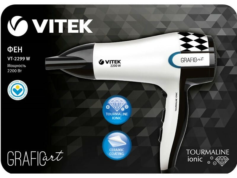 Фен Vitek VT-2299 W