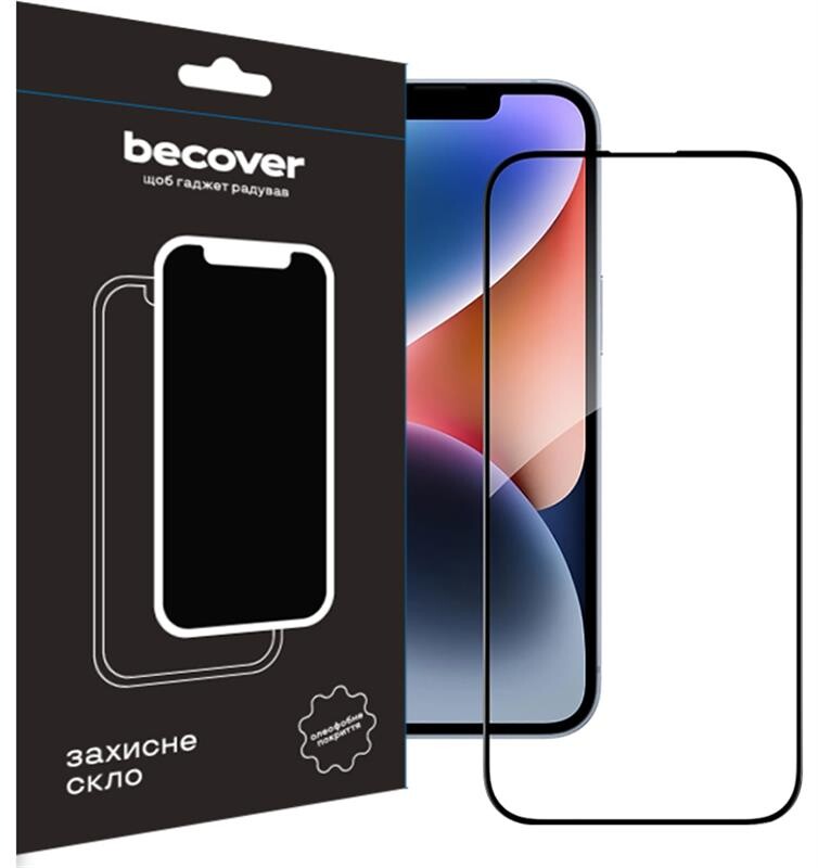 Захисне скло BeCover для Apple iPhone 15 Pro Max Black (710594)