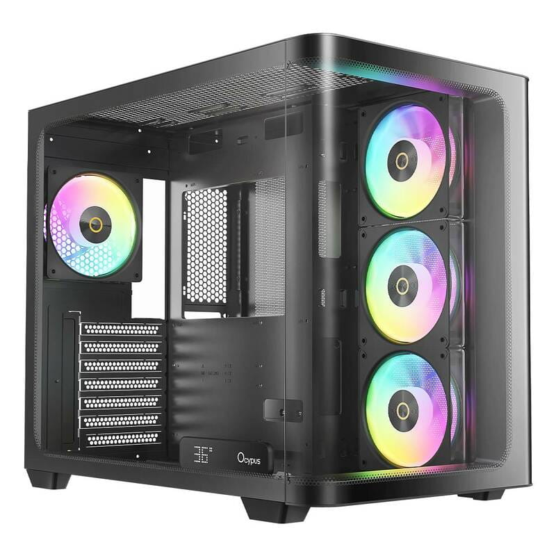 Корпус Ocypus Iota C70 Curve ARGB Black (IOTA-C70-BKD400CD-GL)