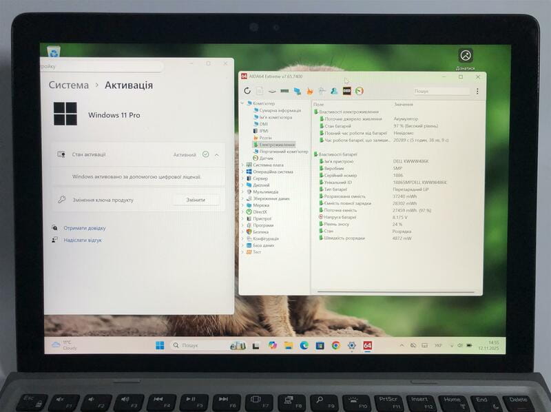 Ноутбук Dell Latitude 7200 2-in-1 / 12.3" FullHD IPS Touch / i5-8365U / 16GB / 256GB SSD / Win11Pro / Backlight - Б/у