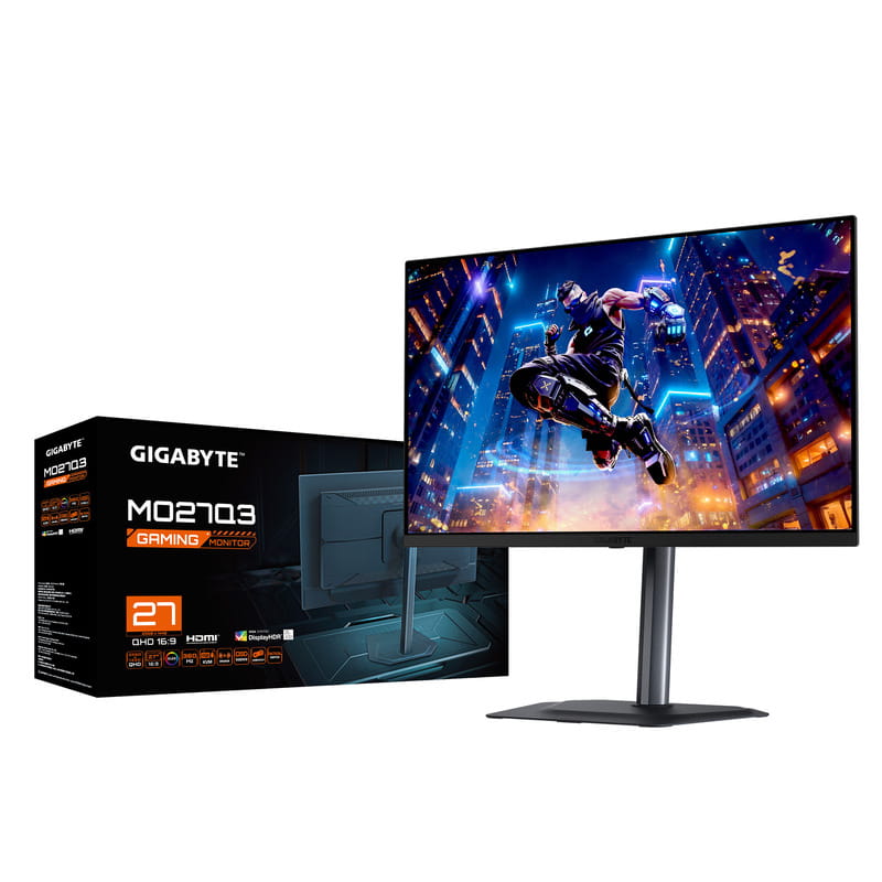 Монитор Gigabyte 27" Gaming MO27Q3 QD-OLED Black 360Hz