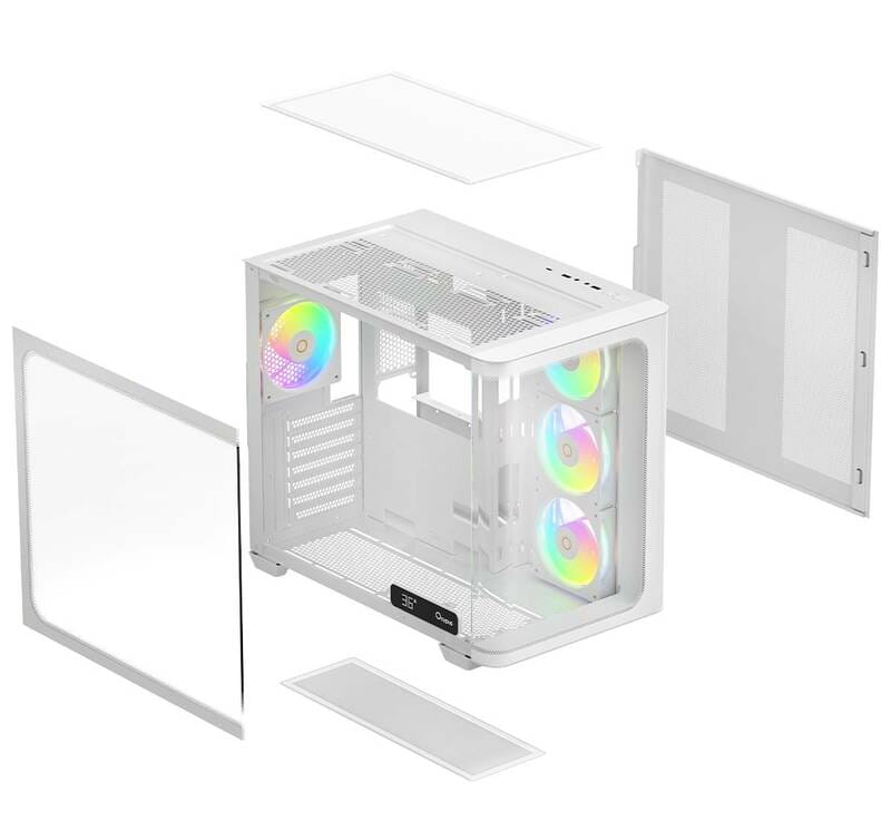 Корпус Ocypus Iota C70 Curve ARGB White (IOTA-C70-WHD400CD-GL)