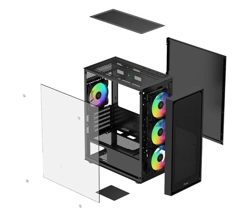 Корпус Ocypus Gamma C50 ARGB Black (GAMMA-C50-BKG400XX-GL)