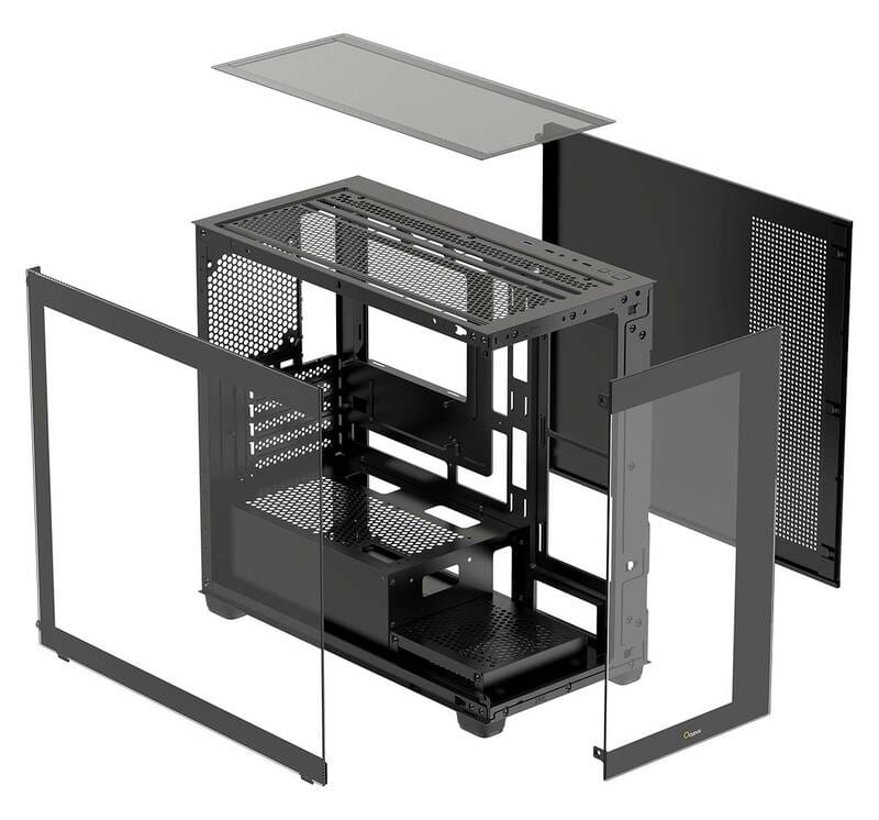 Корпус Ocypus Gamma C52 Black (GAMMA-C52-BKD000XX-GL)